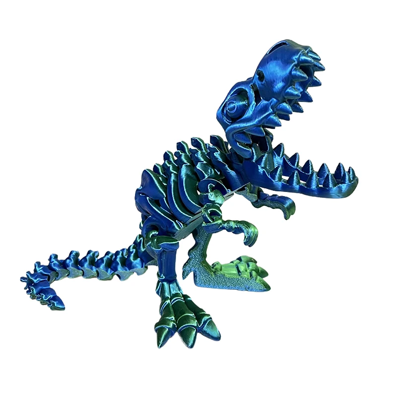 Веселый Тираннозавр Рекс ископаемый дракон 3D с принтом движущиеся суставы