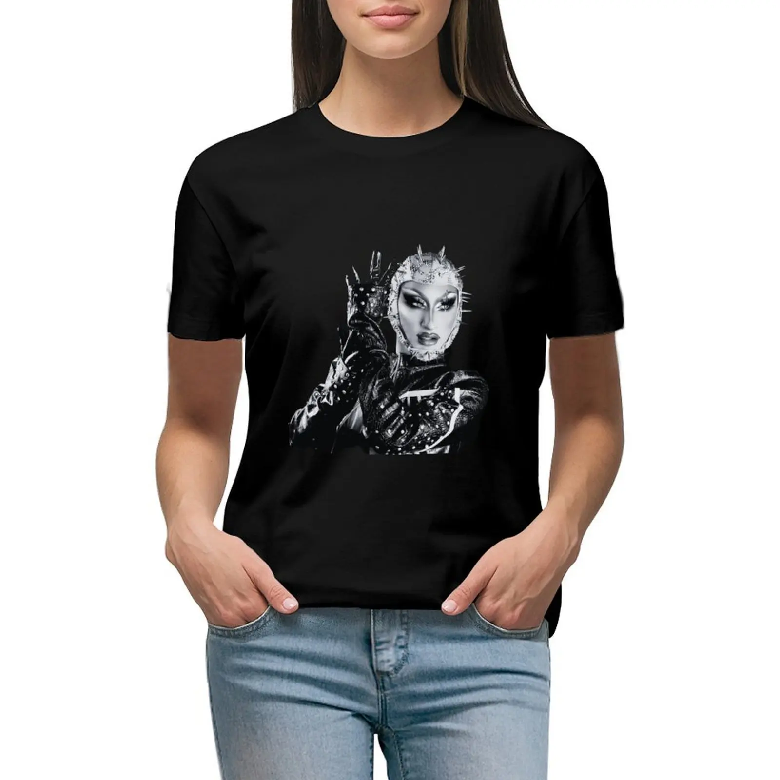 Женское летнее платье-футболка с принтом