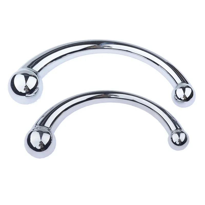 Анальная пробка фаллоимитатор из нержавеющей стали палочка G массажная чистый