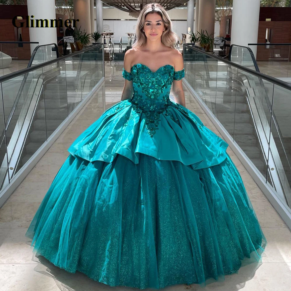 

Glimmer Bling Evening Dresses Fashion Tulle Formal Prom Gowns Customizable Colors Abendkleider Vestidos De Gala For Women 2023