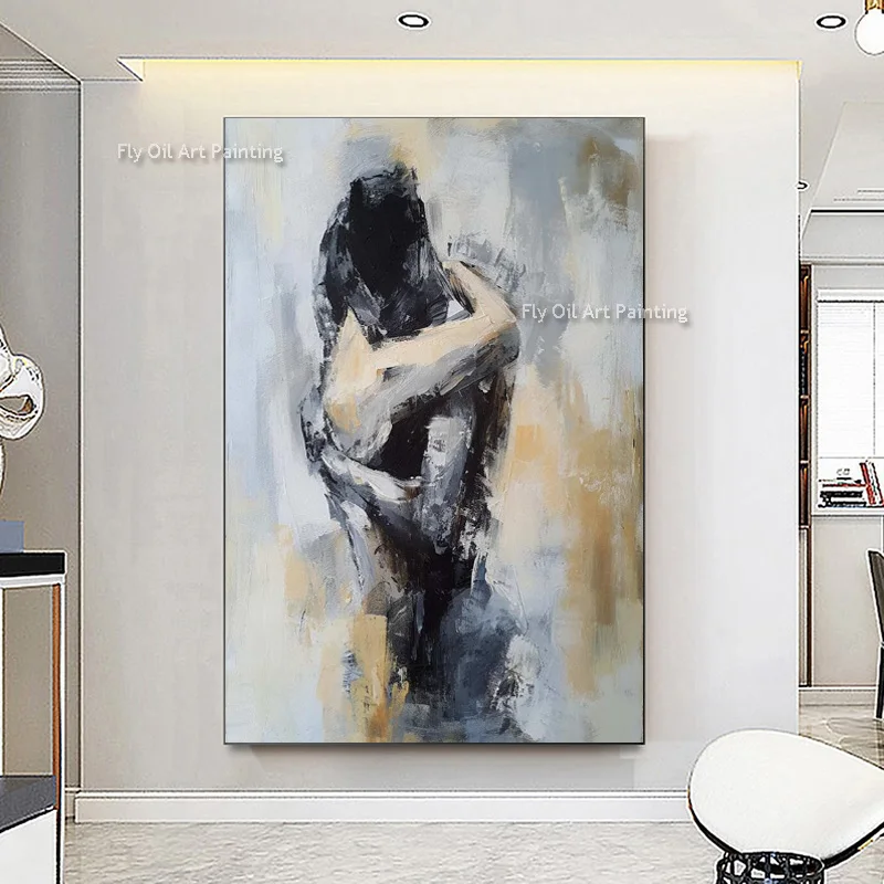 

Абстрактная картина для спальни FLY OIL ART