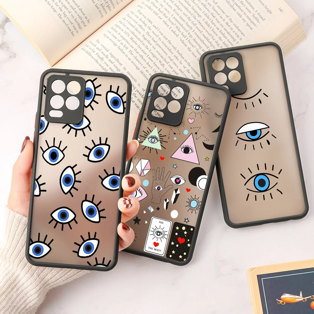 

Evil Eye Case For OPPO Realme GT Neo 2 Case OPPO A91 A54 A74 A72 A52 A92 A55 5G A53s A31 2020 Capa Realme 8i 8 Pro C21Y Covers