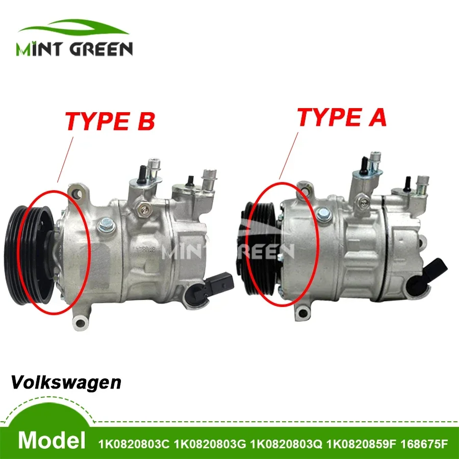 Компрессор переменного тока для Volkswagen Golf Caddy Eos Jettas Passat Polo Tiguan Touran 1K 0820803 С 1К Г К
