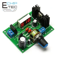 lm317 step down power supply module voltage regulator board 317 adjustable regulated 2a with digital voltage display