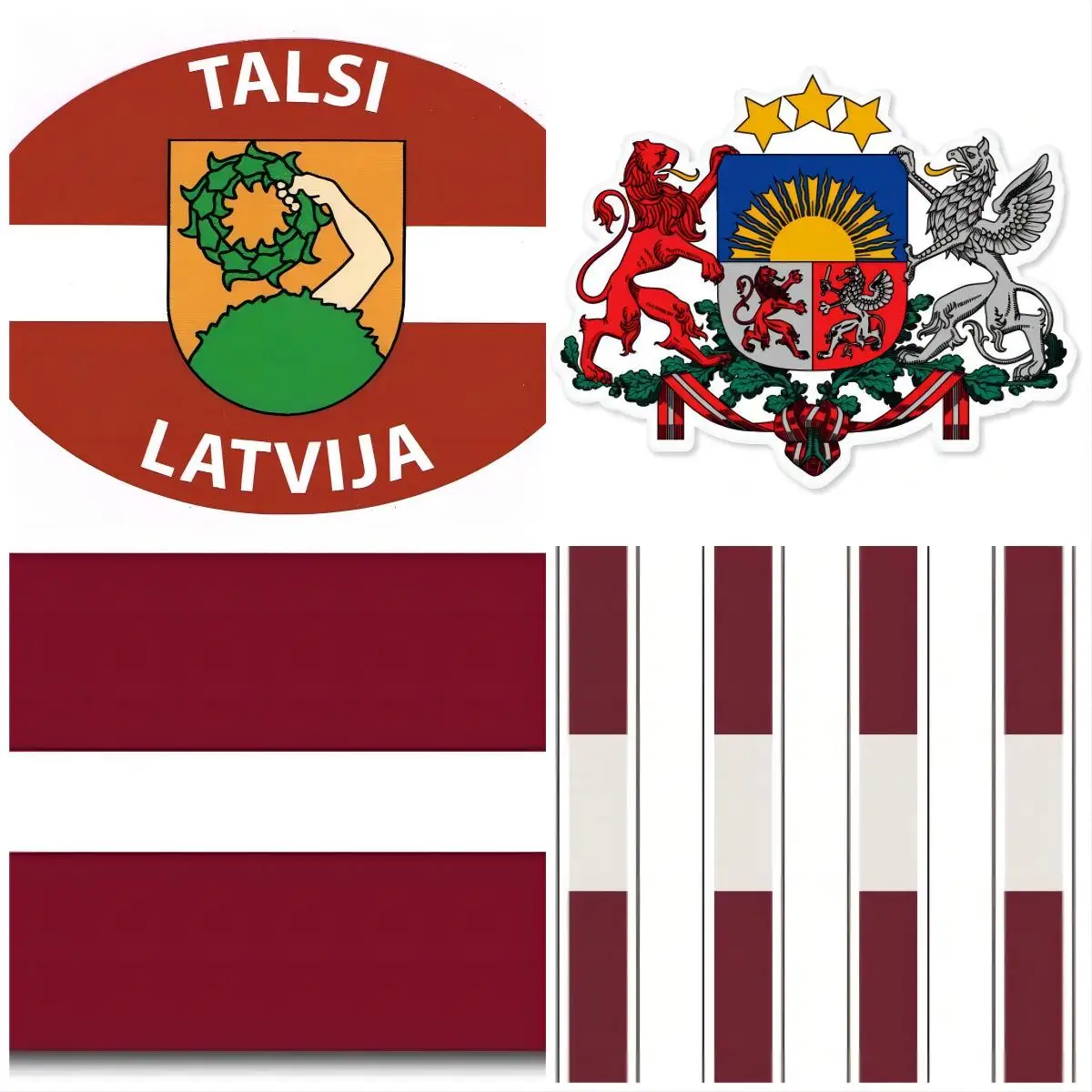 Латвийский герб Латвии наклейка на бампер забавная автомобиль аксессуары для