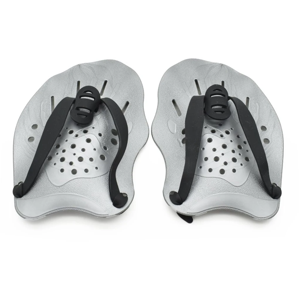 

1 пара ручных лопастей с регулируемым ремешком для плавания, весло для ладони, тренажер для начинающих, тренировок, водных видов спорта, розовый цвет