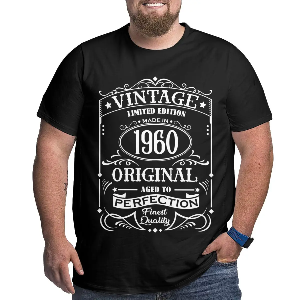 

Humorous Born 1960 Birthday Shirt Vintage Limited Round Neck 100% Cotton Short Sleeve T Shirt Oversized 4XL 5XL 6XL