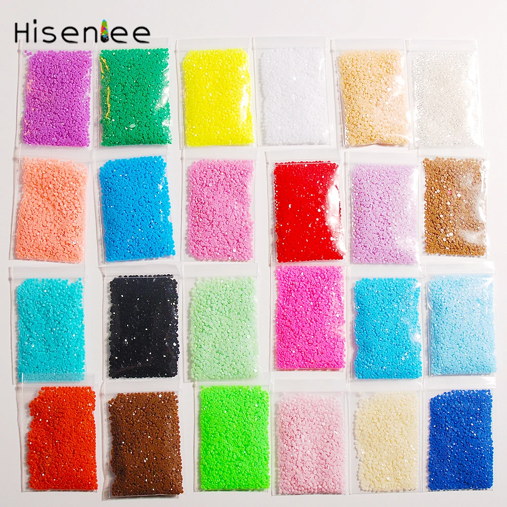 Недорогой полимерный материал 2 мм 2000 шт. 25 цветов Стразы популярный дизайн