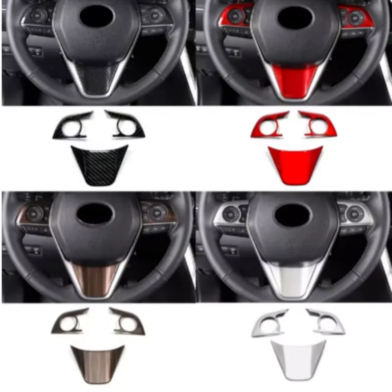 Фото Для Toyota Avalon XX50 2019-2023/Camry XV70 2018-2023: Комплект для стайлинга салона автомобиля, накладки из АБС-пластика на руль, рамка, панель освещения №5