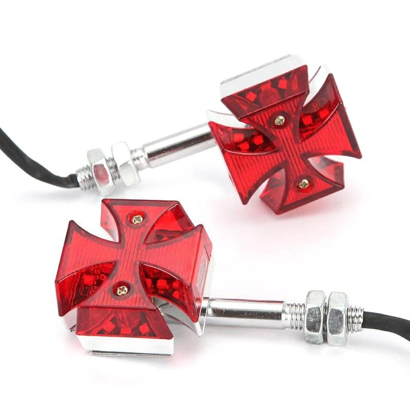 

1Pair Motorcycle Cross LED Turn Signals Light Motorbike Signal Lamp