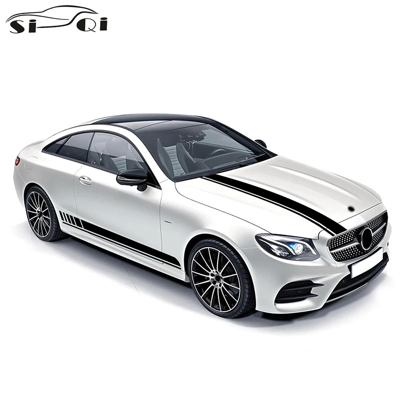 

Edition 1 AMG Car Hood Decal Side Stripes Skirt Sticker For Mercedes Benz E Class W213 S213 C238 A238 E63 S E53 E43 Accessories