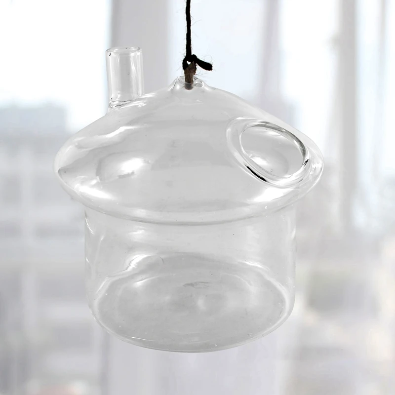 Подвесная стеклянная ваза в форме гриба аквариум для террариума контейнер