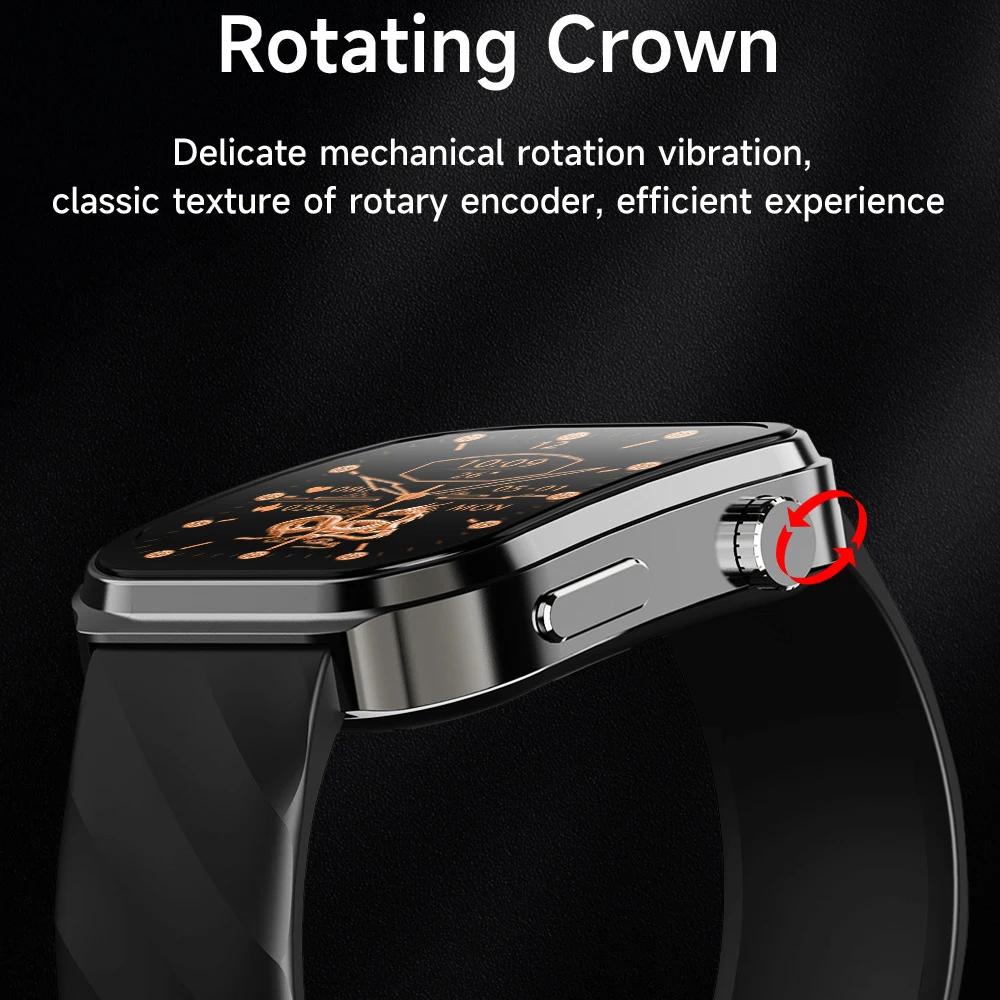 Мужские Смарт-часы с монитором сердечного ритма 2 дюйма 100 + спортивных режимов