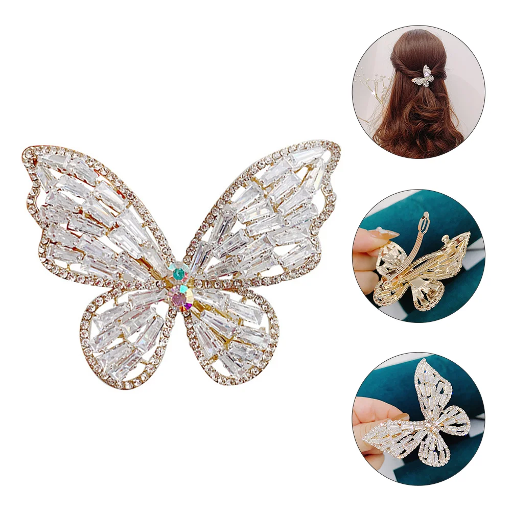 

Шпилька для волос, милые зажимы, головной убор с бабочками, металлические аксессуары для волос для девочек, цинковый сплав, аксессуары для волос