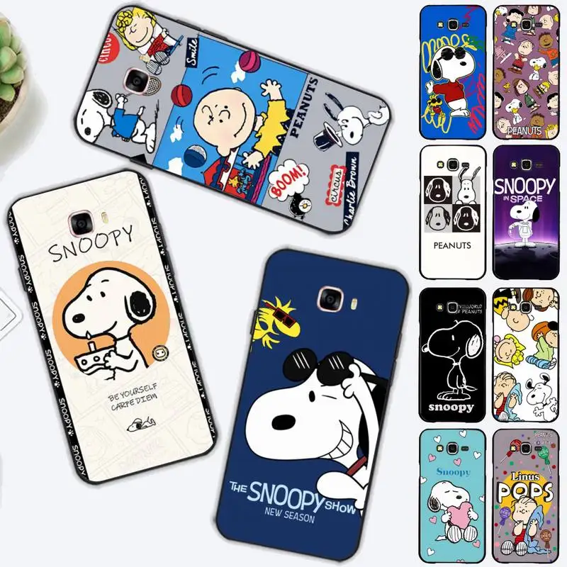 

BANDAI Snoopy Phone Case for Samsung J 2 3 4 5 6 7 8 prime plus 2018 2017 2016 core
