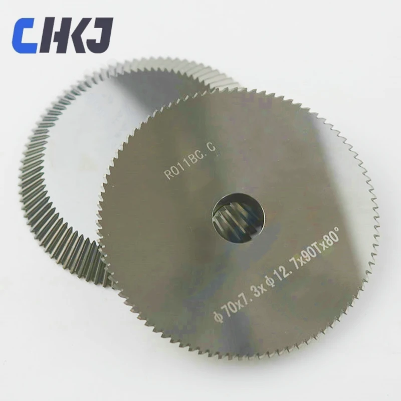 CHKJ For Ruizheng R011BC.C All Tungsten Steel Angle Knife Tulong Knife 70*7.3*12.7*80° Key Machine Milling Cutter Accessories