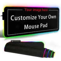 diy custom rgb mouse pad anime large computer mat rgb oversized led glowing mouse pad gaming luminous mousepad usb for pc game