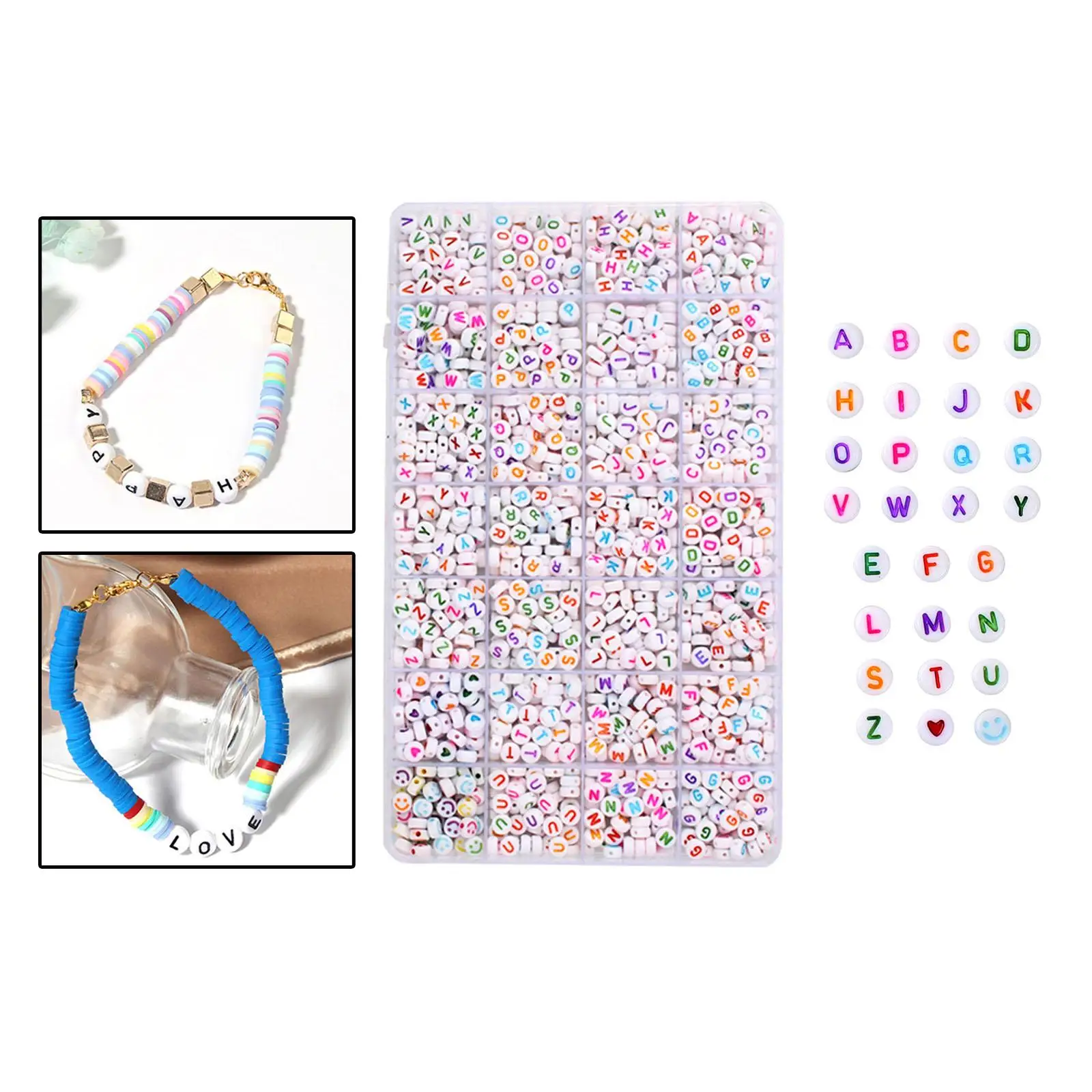 Круглые бусины с буквами алфавита узор браслеты именем сделай сам ожерелья