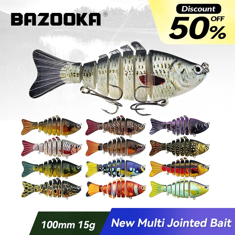 

Bazooka Multi Jointed Lure Hard Bait Swimbait Sinking Wobblers Kit iscas Fishing Lures Trout Pike Bass Carp Crankbait Winter