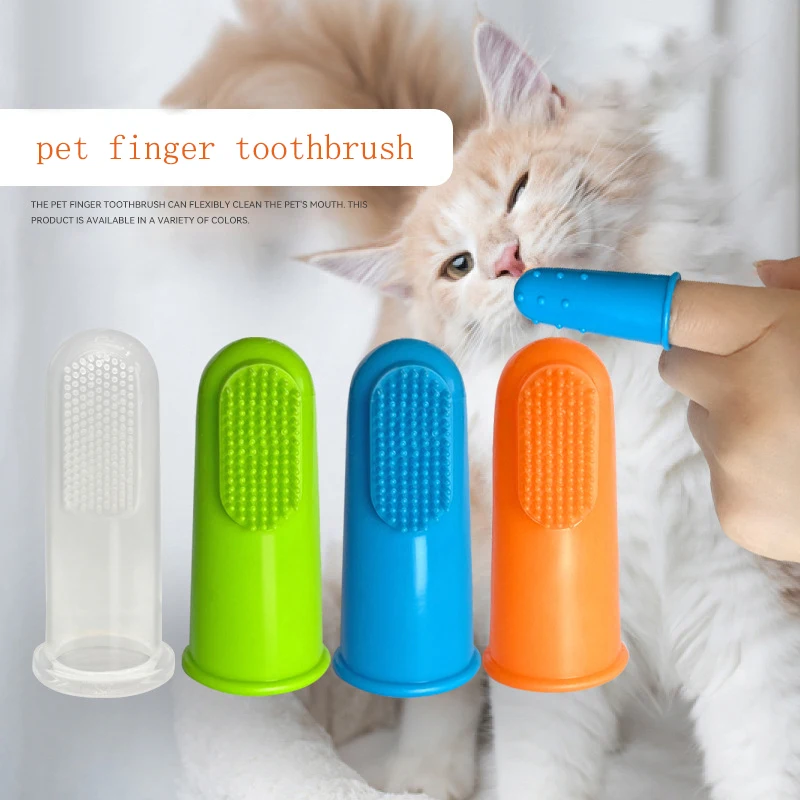 

4 шт./упаковка, набор зубных щеток для кошек и собак