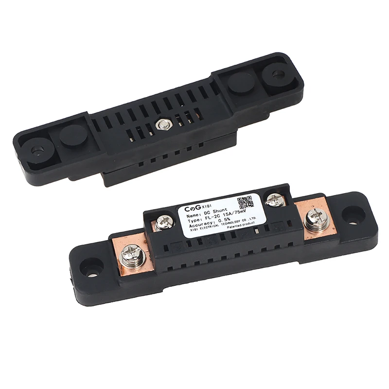 

New 1Pcs Shunt FL-2C 10A 15A 20A 30A 50A 75MV Analog Current Shunt Resistor With Base