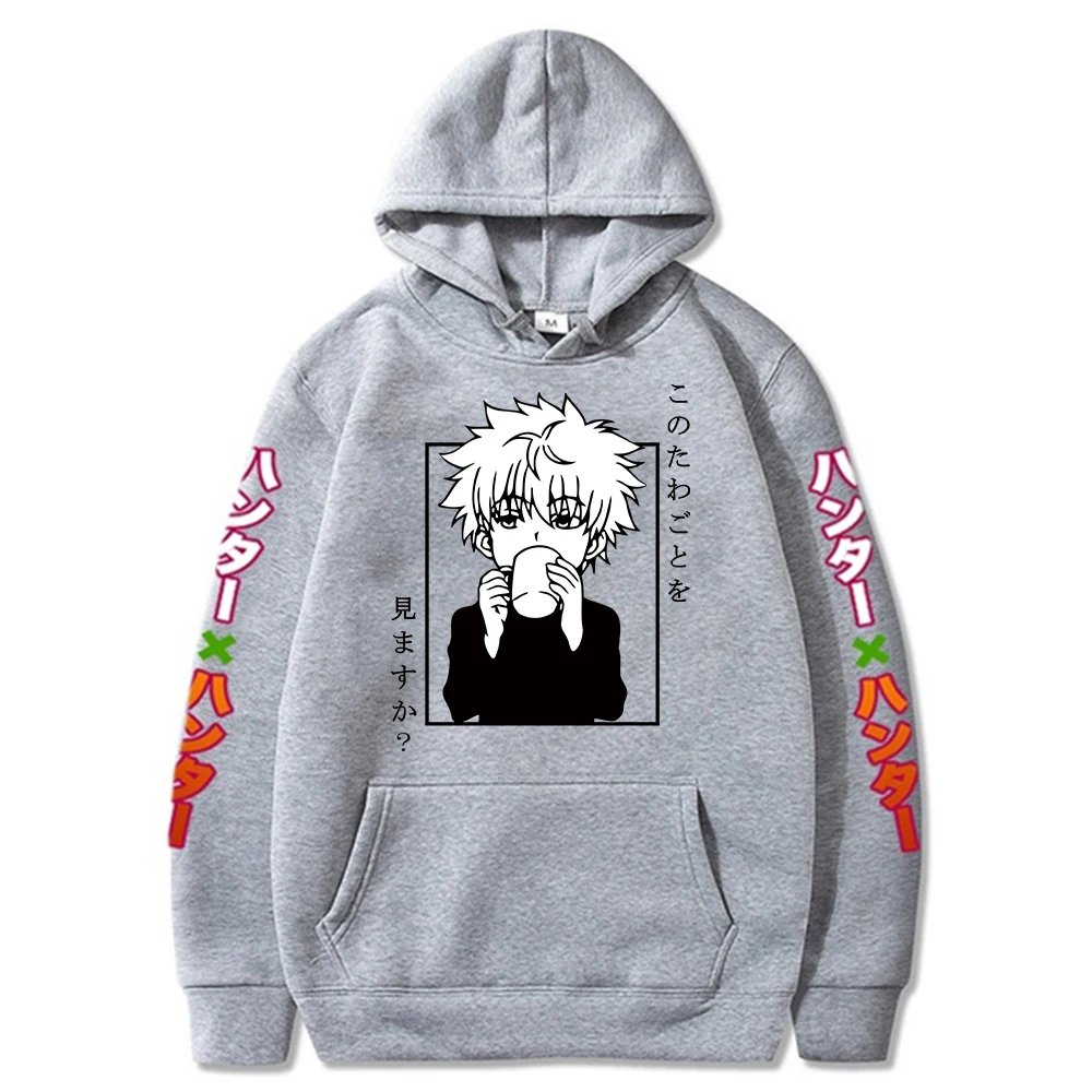Толстовка унисекс Hunter X HxH свитшот с японским аниме принтом худи одежда для улицы -