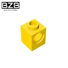 Креативный строительный блок BZB MOC 6541 1x1, модель с отверстиями, кирпич для детей сделай сам, высокотехнологичные части кирпича, игрушка, лучшие подарки