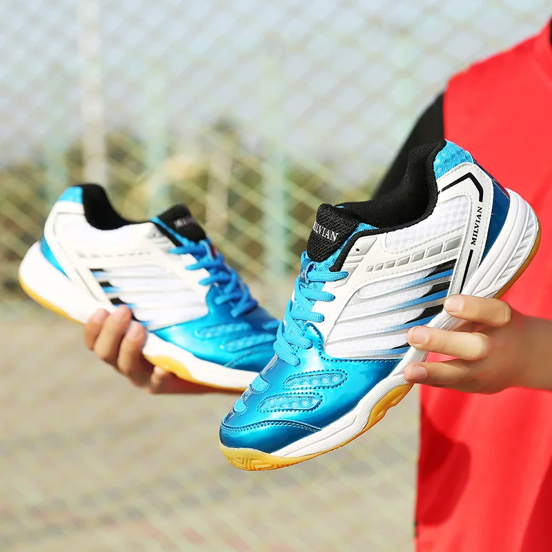 

Unisex High Quality Training Athletics Badminton Shoes Women Lightweight Men Non-slip Profession Tennis Sneaker