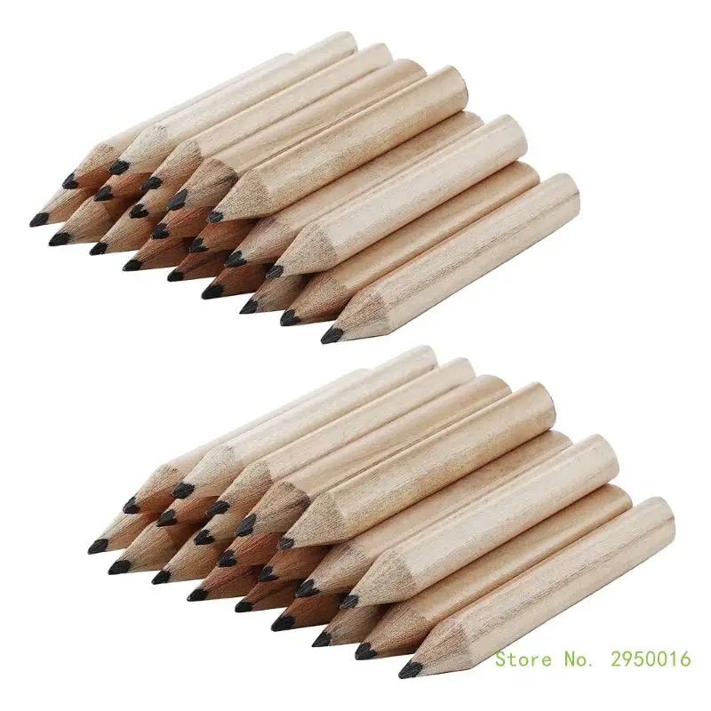 S Half Pencil Pre-sharpened Round Wood Mini Pencils For Scho
