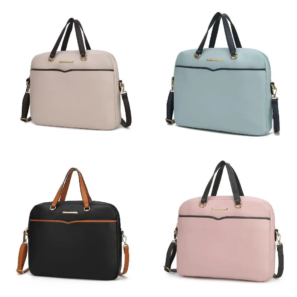 

20 Premium Quality Beige Genuine Leather Professional Business Bag with 1 Year Warranty - LP1020 Collection by Mia K.