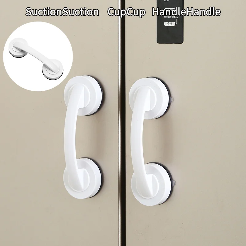 

Bathroom Suction Cup Handle Sliding Door Window Fridge Drawer Refrigerator Cupboard Pulls Safety Shower Bath Non-slip Grip 2021