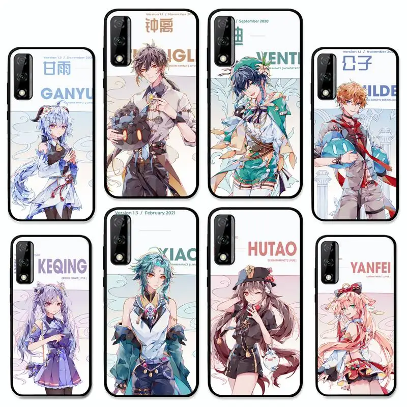 

Genshin Impact Anime Phone Case For Huawei Y9 Y8 Y6 Prime Y7 Pro Y8s Y5 Mate 20 Pro 10 lite Cover