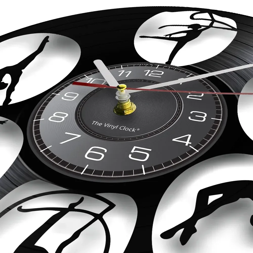 Настенные гимнастические часы wandk силуэты для девочек настенные художественные