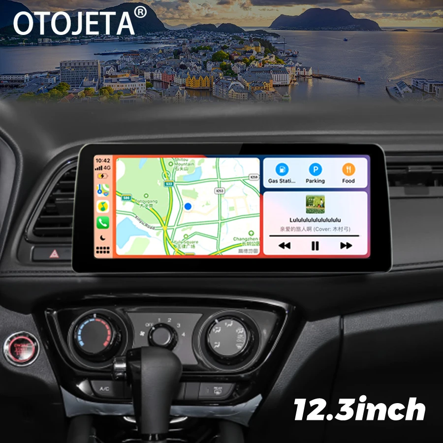 

12.3" Wide Screen Android 13 Car Video Player Radio Stereo For Honda HRV 2015 VEZEL GPS Multimedia Carplay Bluetooth Head Unit