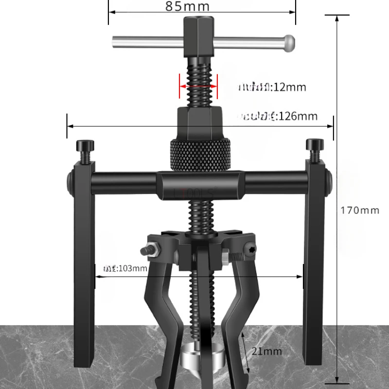 Инструмент для вытягивания подшипника с внутренним отверстием стальной