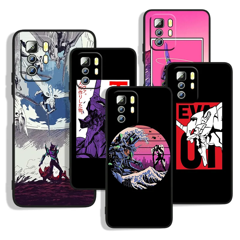

Anime girl EVA For Xiaomi Redmi Note 11S 11T 11 10S 10 9T 9S 9 8T 8 7 6 5A 5 4X Pro Black Soft Phone Case Capa