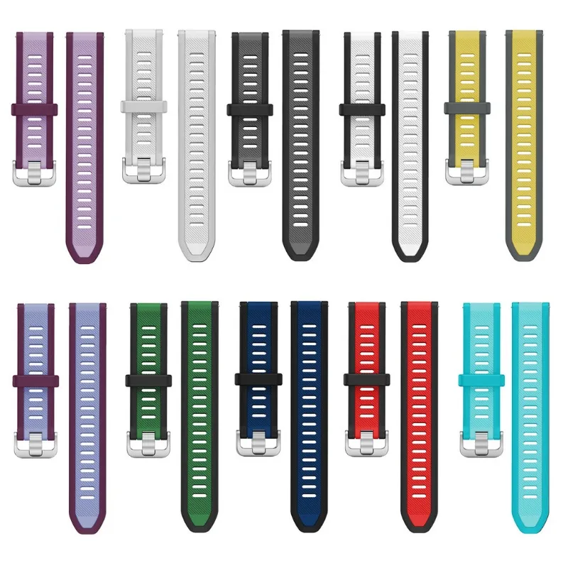 Фото Силиконовый ремешок для Huami Amazfit GTS2 GTS4 mini GTS3 GTS2e Neo GTS 2 3 4 2e Active2 Серебряный ремешок с пряжкой №2