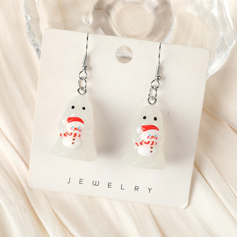 1 пара рождественских конфет 3D подарок имбирный человек светящийся в фотографиях