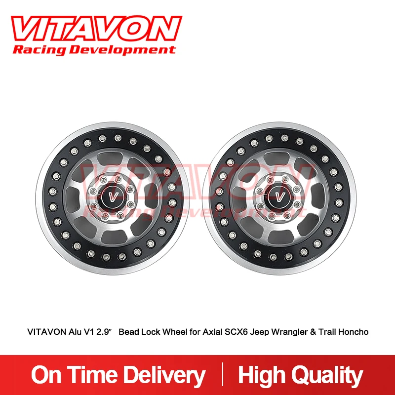 

VITAVON Alu V1 2,9 "шариковое колесо блокировки для Axial SCX6 Jeep Wrangler/Trail Hancho 1/6