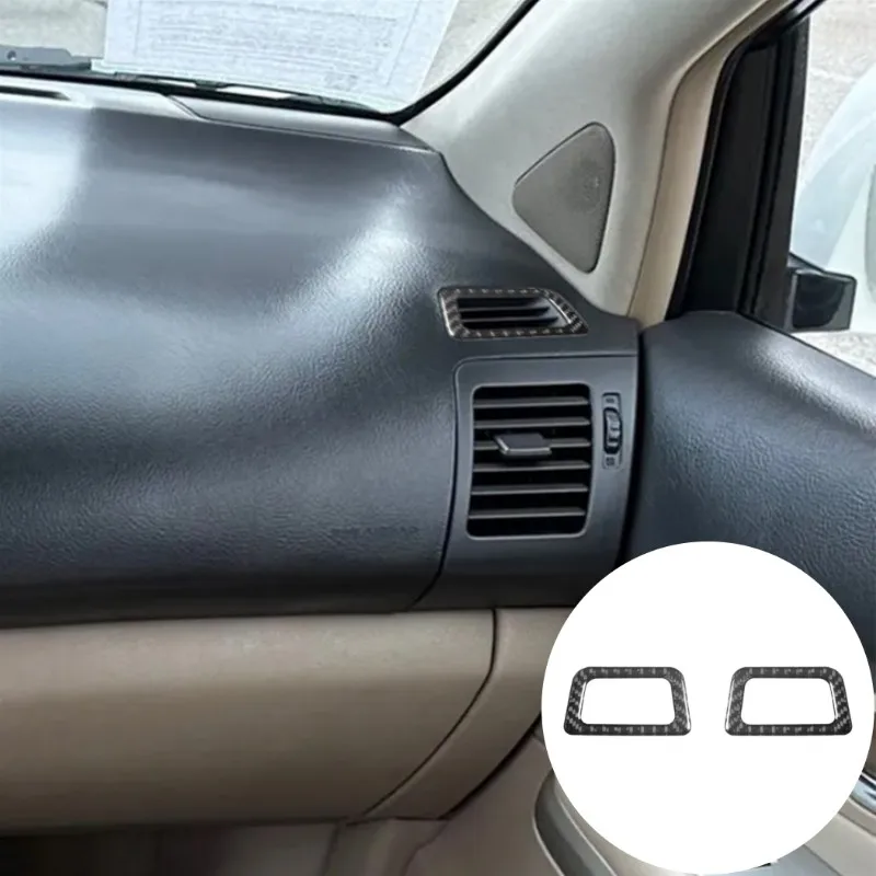 

Car Instrument Demisting Air Outlet Vents Carbon Fiber Trim Stickers For LEXUS RX330 2004-2006/RX350 2006-2009 Accessories