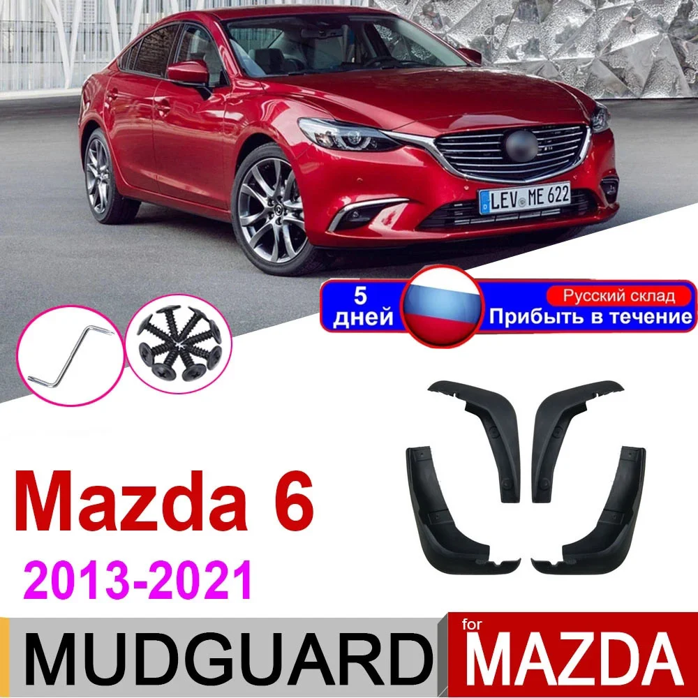 

Car Mudflap Fender For Mazda 6 Atenza GL GJ 2021~2013 Mud Flaps Guard Splash Mudguard Accessories 2018 2017 2016 2020 мазда 6