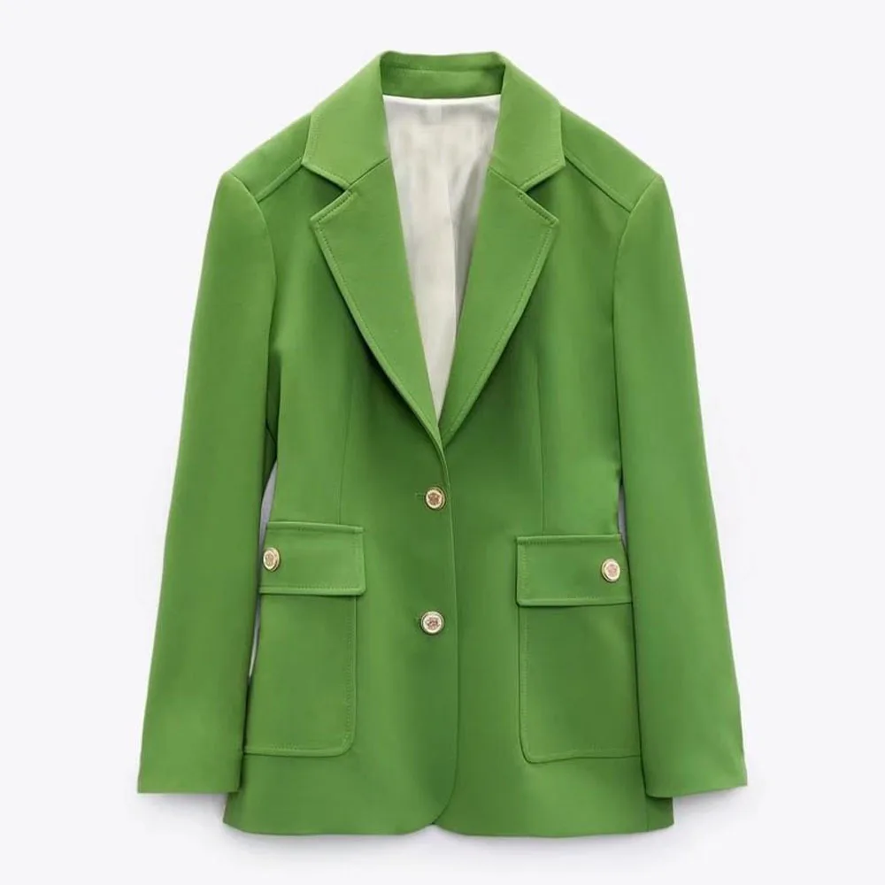 

2022 модное пальто, Офисная Дамская Рабочая куртка, новинка весны, женский Шелковый Атласный длинный костюм, пальто
