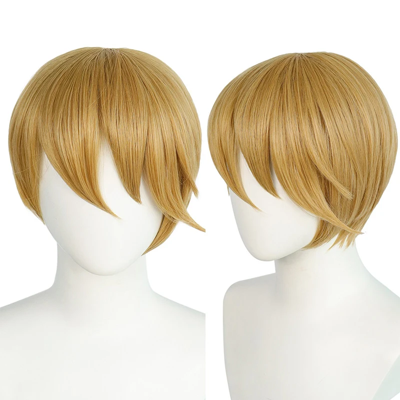 

Anime Love Is War Synthetic Hair Shirogane Miyuki Cosplay Wigs Blonde Pixie Cut Short Straight Men Heat Resistant Cosplay Wig