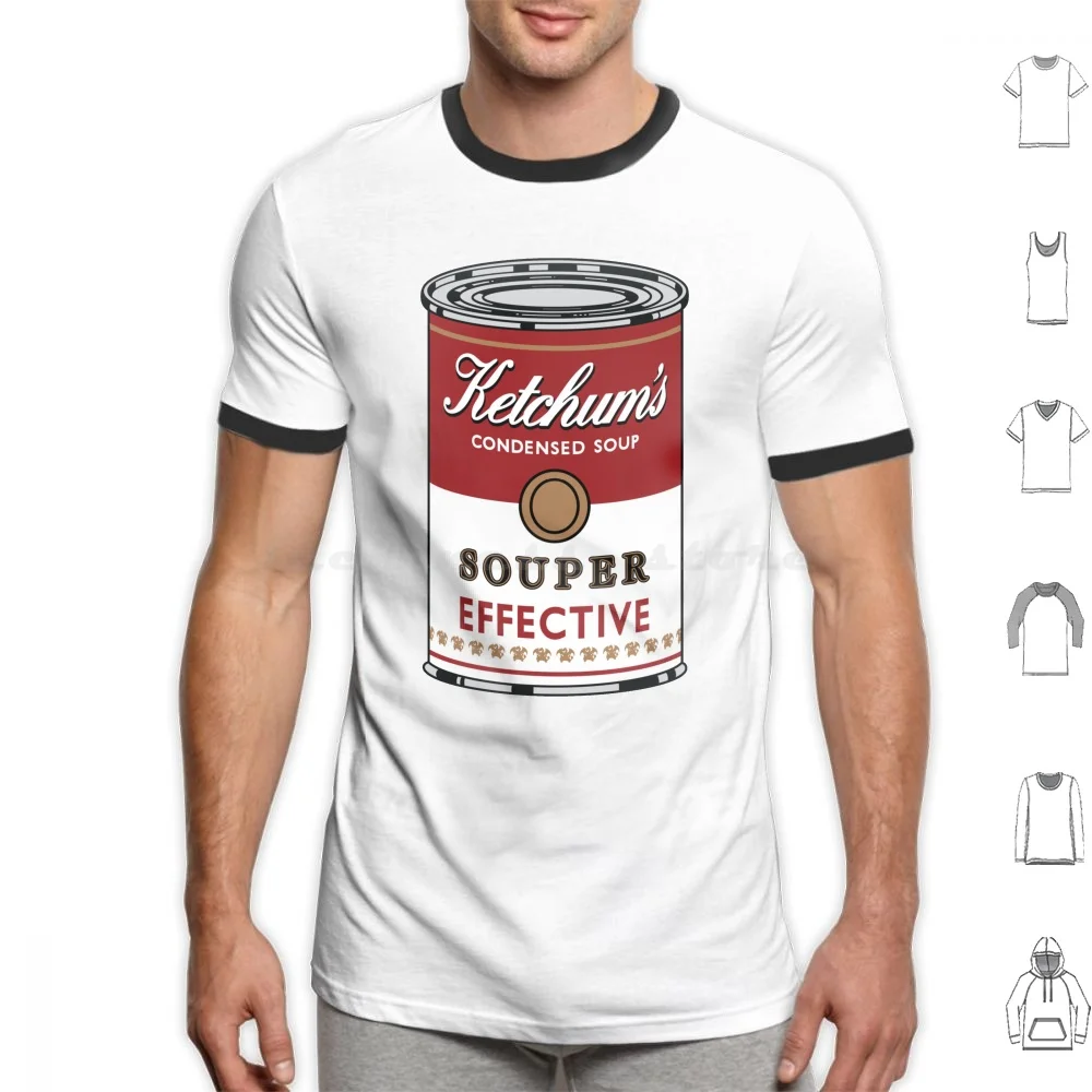 Souper Effective T Shirt Cotton Men Women Diy Print Warhol Andy Popart Pop Campbells Soup Can Tin Famous Silk Screen Pokeball