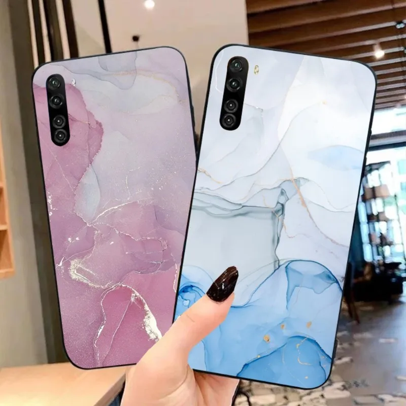 

Мягкий черный чехол для телефона с мраморным рисунком для OPPO Find X5 X3 X2 A93 Reno 8 7 Pro A74 A72 A53