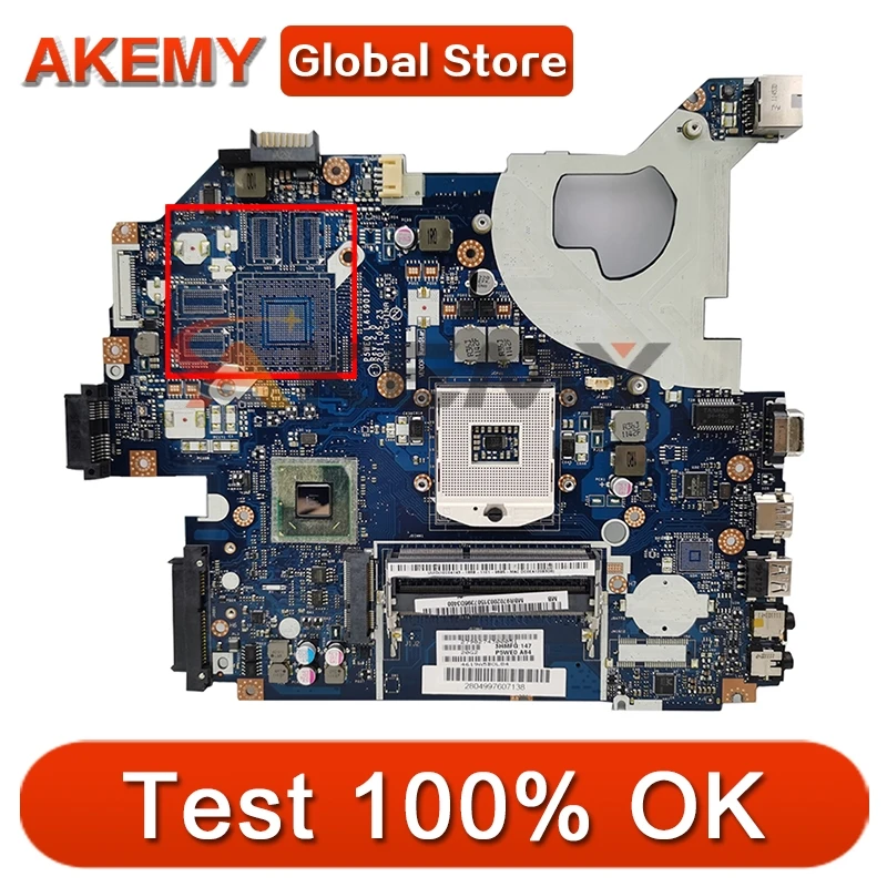 

Akemy Laptop motherboard For ACER Aspire 5750 5750G Mainboard P5WE0 LA-6901P MBRFF02005 HM65