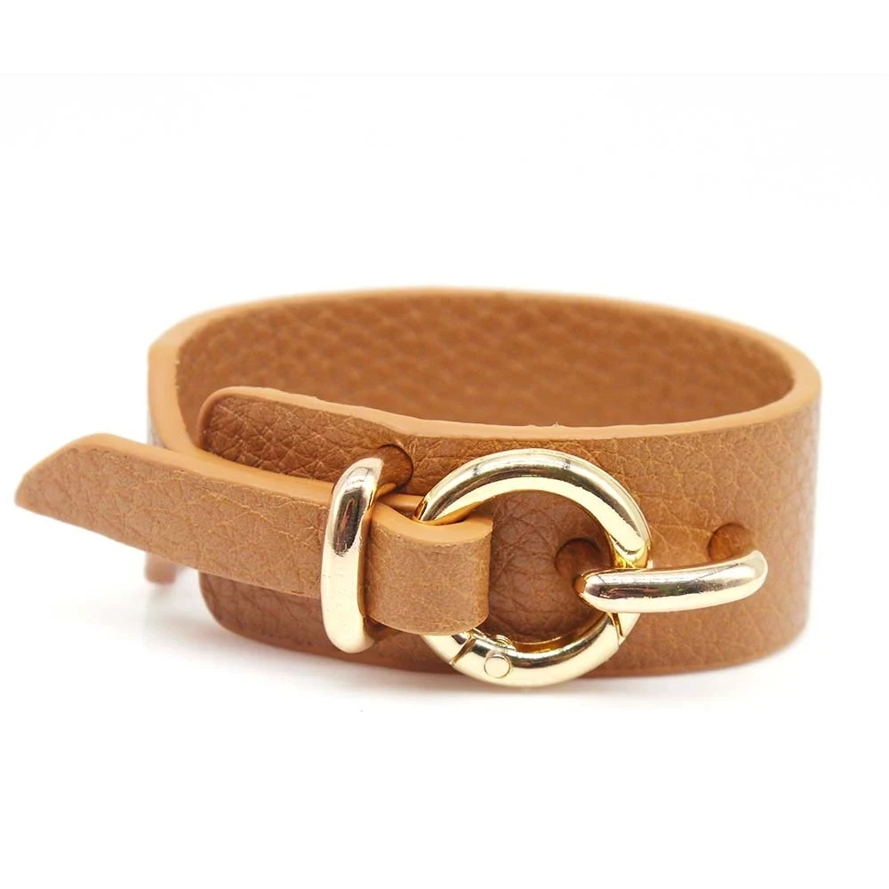 

Fashion Punk Leather Bracelet For Women Wristband Charm Cuff Bracelets & Bangles 2023 Jewelry Gift Pulsera