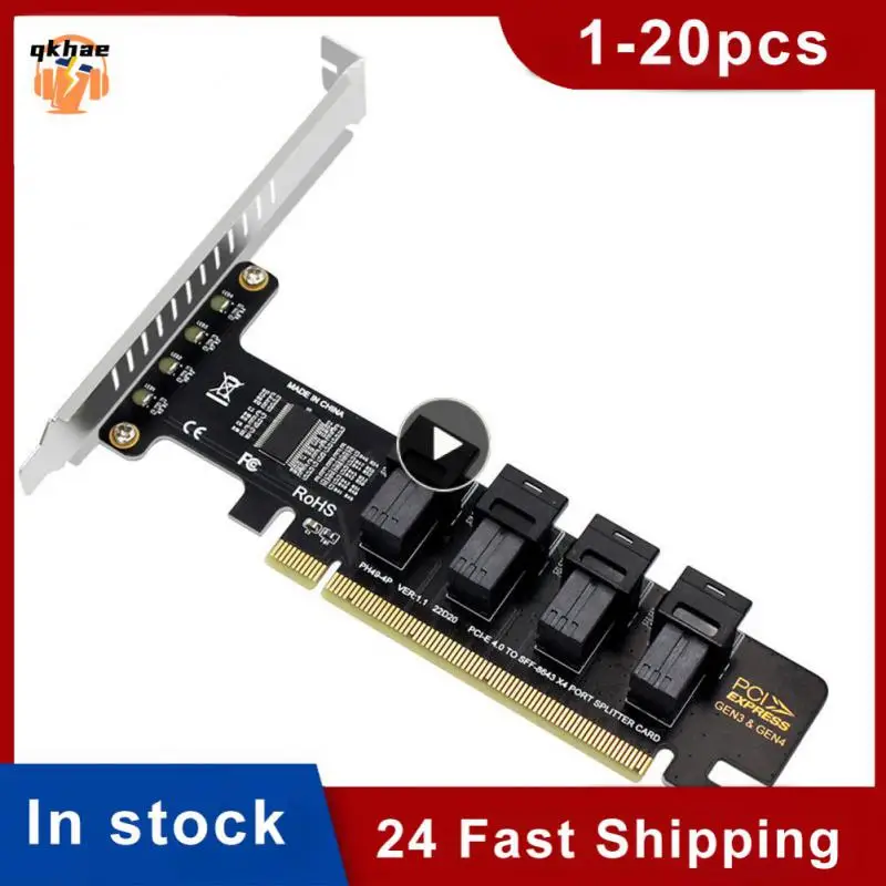 

Sff-8643 Sff-8639 Pcie4.0 Split Card High Speed Pci-e X16 To Sff-8643 Pcie To U2 Adapter Portable Expansion Card Stable