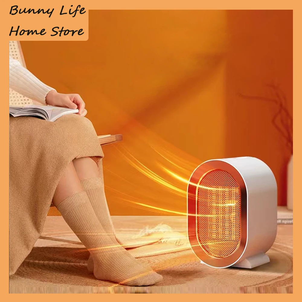 

1200w Electric Fan Heater Portable Desktop Mini Heater PTC Ceramic Heating Warm Air Blower Home Office Warmer Machine For Winter