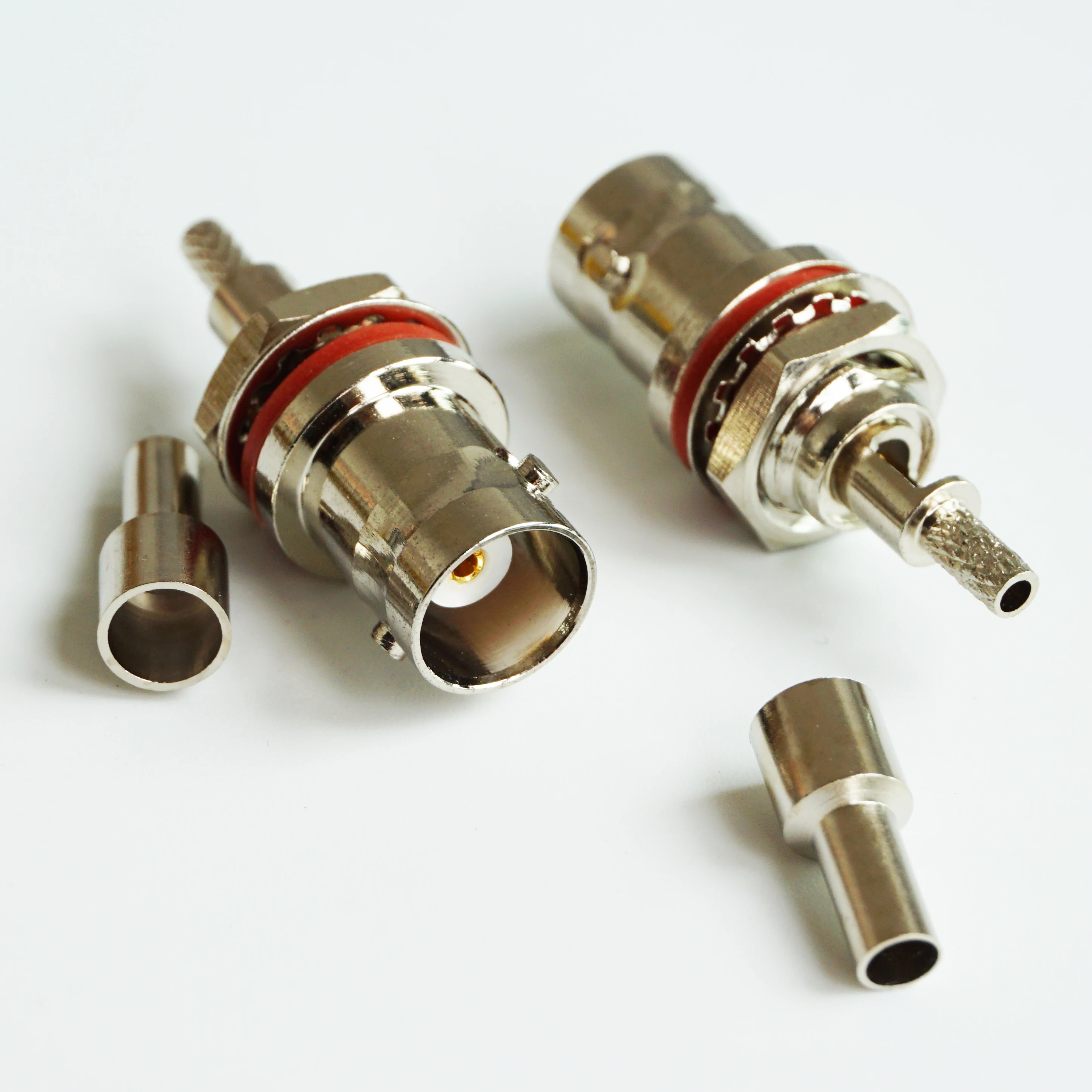 BNC уплотнительное кольцо с внутренней резьбой крепление на панель гайка ОБЖИМНАЯ